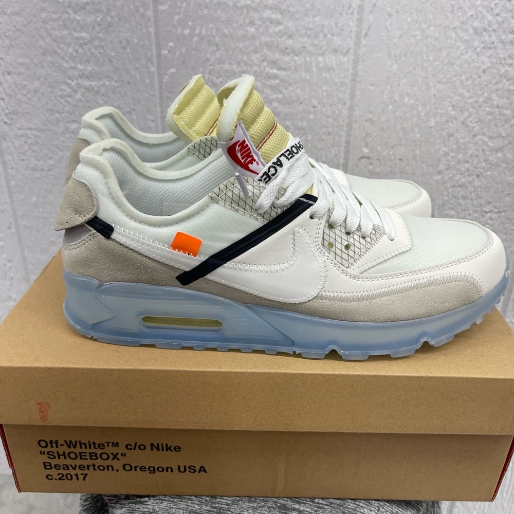 Nike Air Max 90 x OFF-WHITE The Ten 2017 AA7293-100 Sail/Muslin Men’s 10